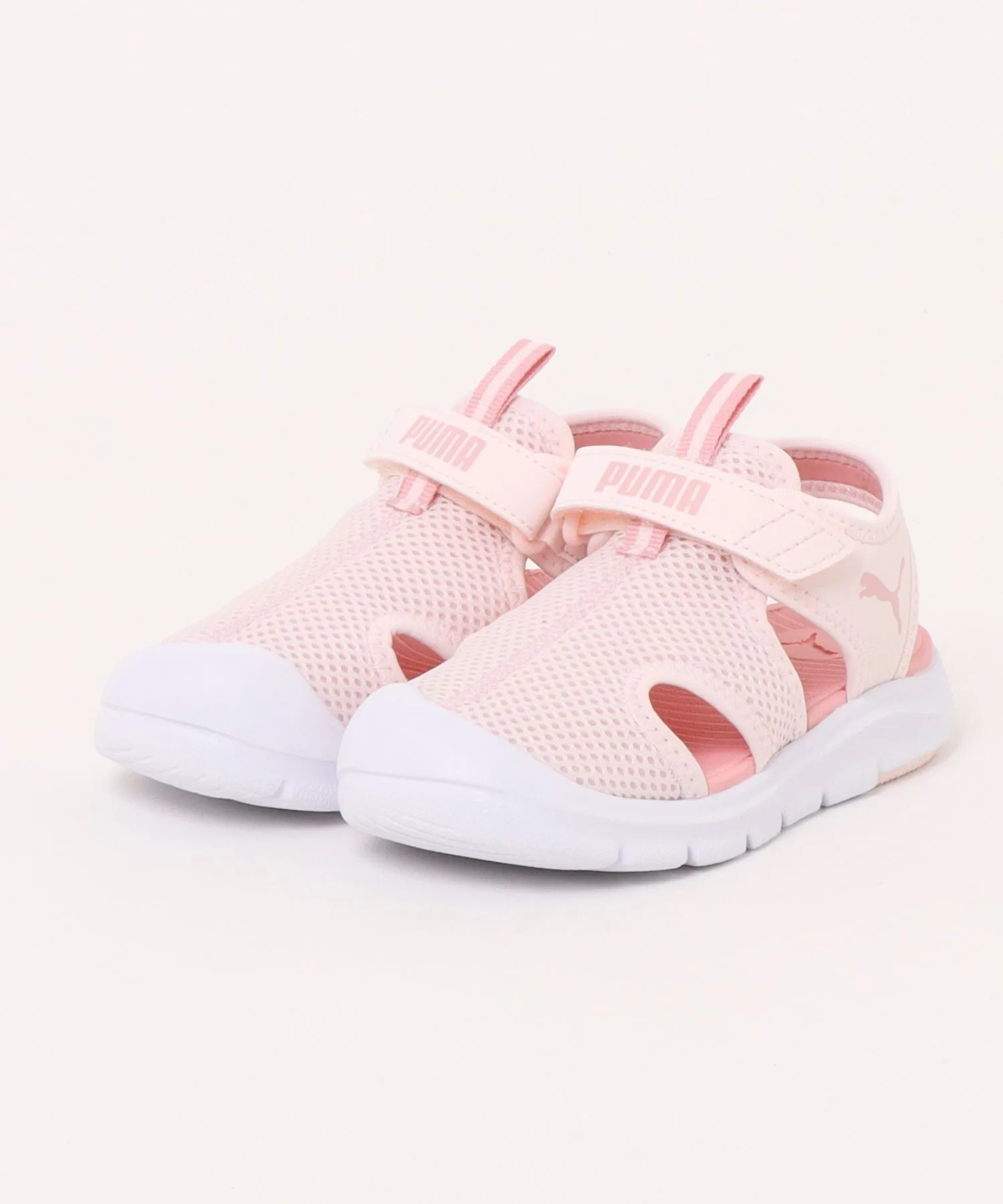 Детские сандалии из меш PUMA Fan Racer V PS розовые