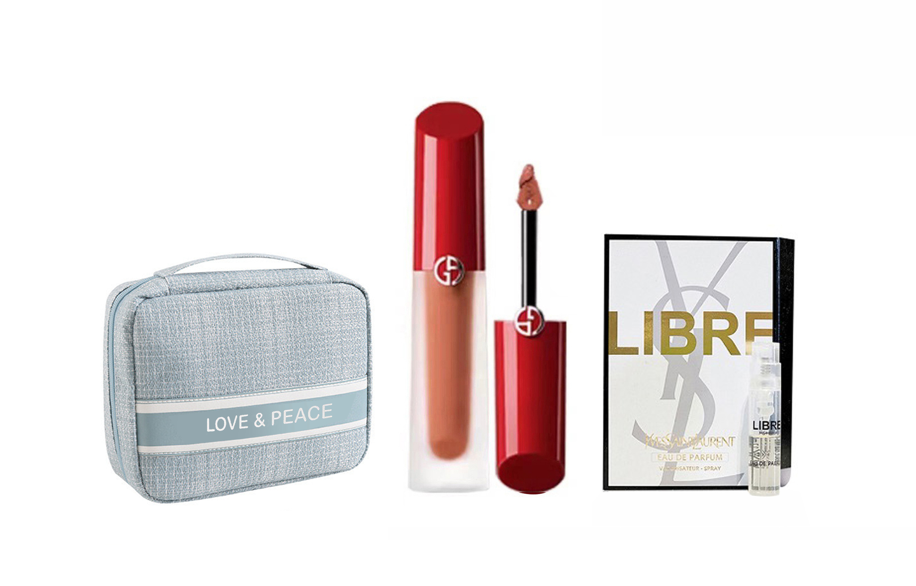 

GIORGIO ARMANI Набор жидких помад Redtube, легко растушевывается, осветляет тон кожи, увлажняющий велюр, набор из 3 штук