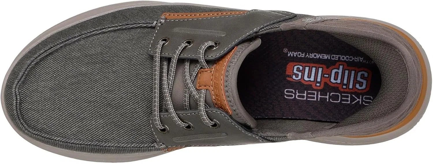 Мужские лоферы Skechers Hands-Free Hasting-Niko, коричневый — фото 2