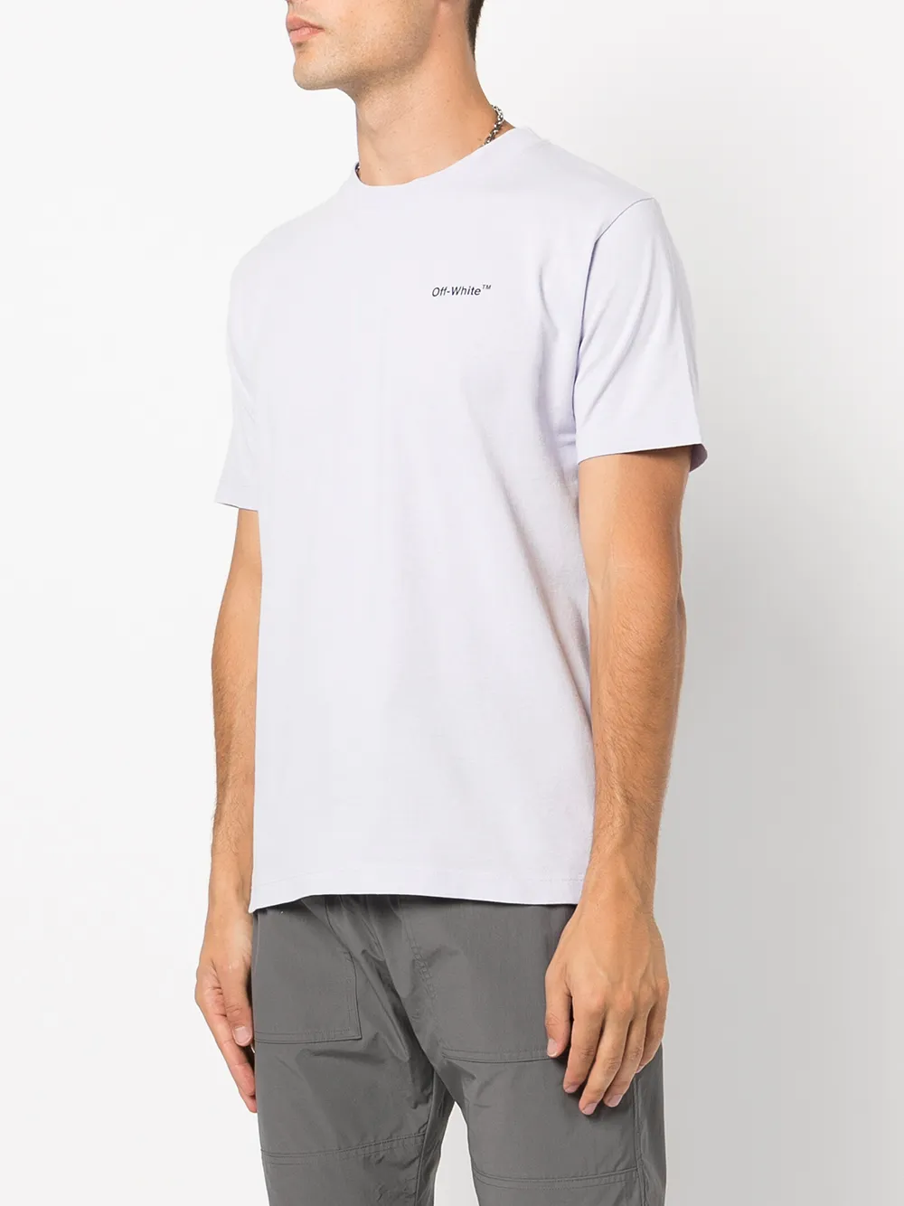 Футболка с принтом Arrows OFF-WHITE, фиолетовый — фото 3