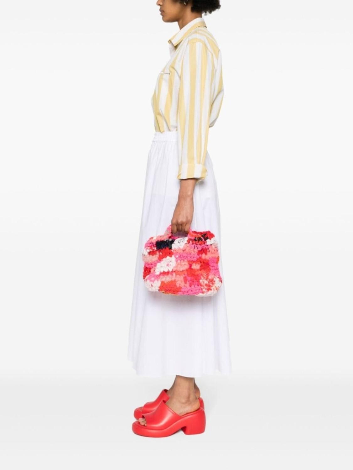 

Daniela Gregis сумка-тоут в технике кроше, розовый