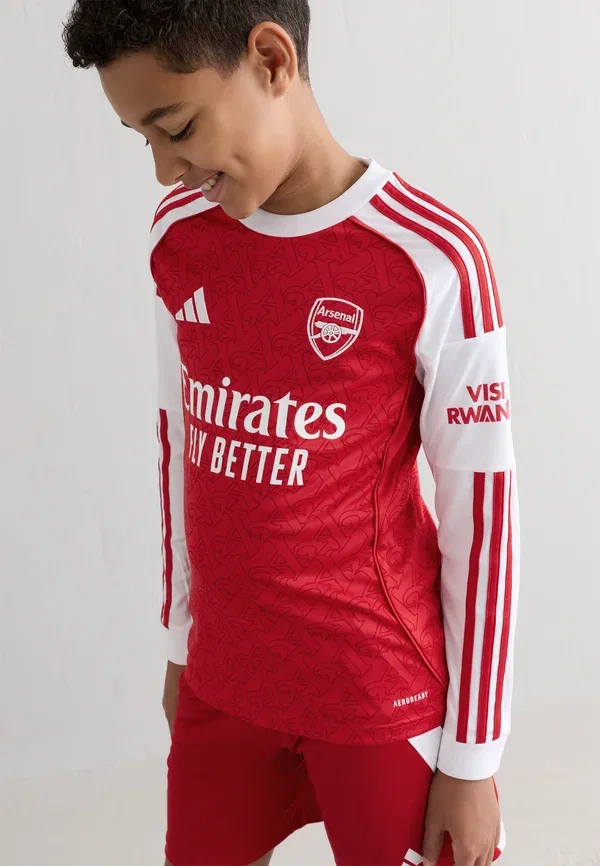Футболка детская с длинным рукавом Arsenal FC Adidas Performance, ярко-алый/белый