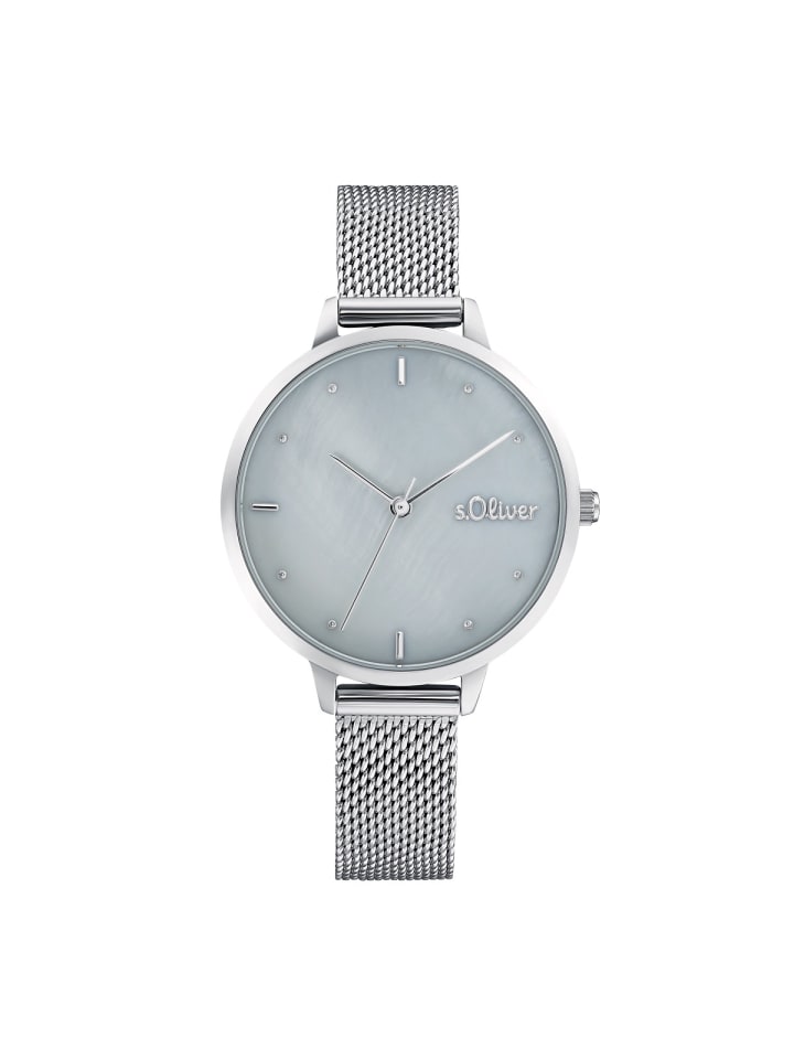 

s.Oliver Кварцевые часы 2033510 серебристого цвета