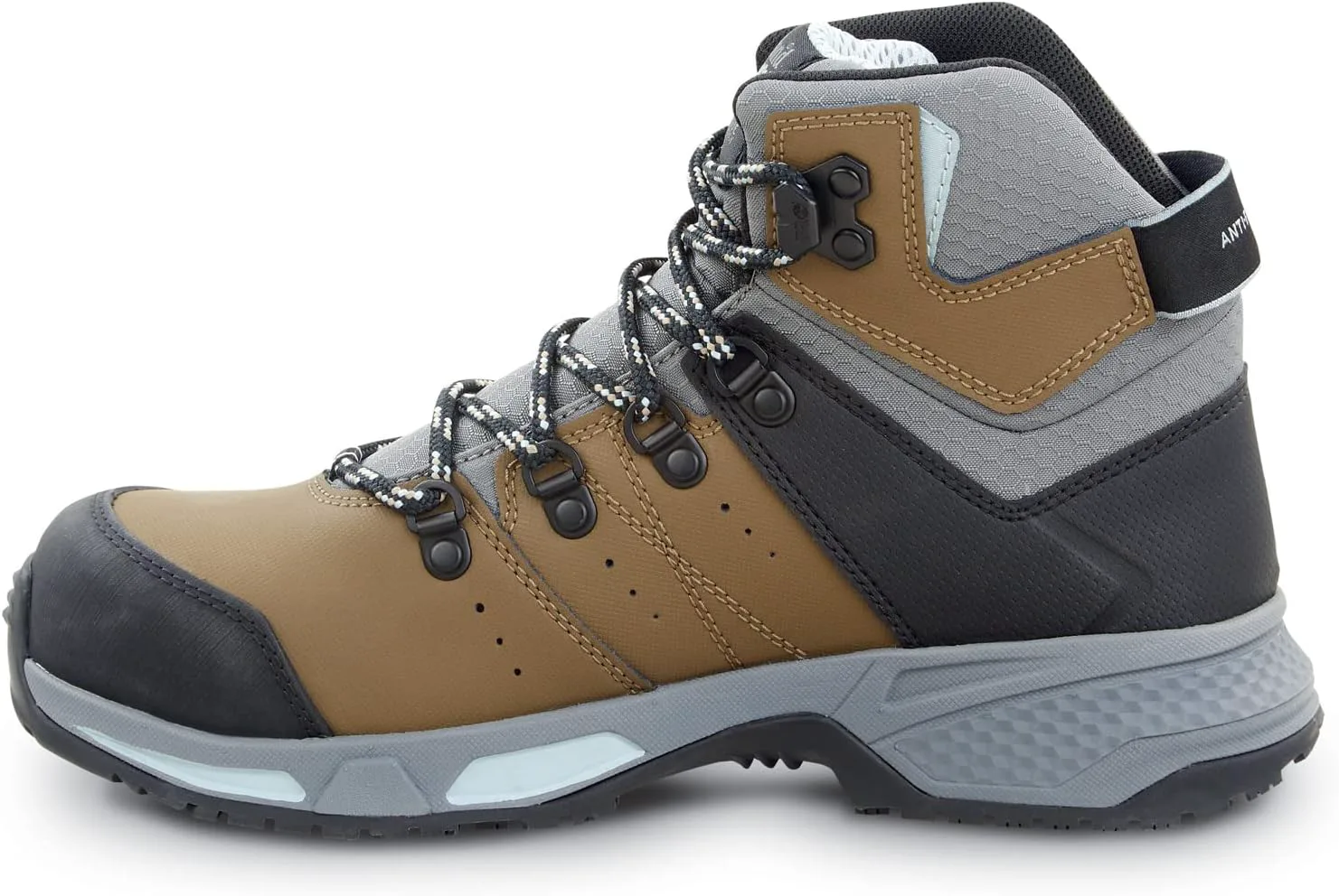 Женские водонепроницаемые походные ботинки Timberland PRO Switchback MaxTRAX с композитным носком, коричневый/синий — фото 3