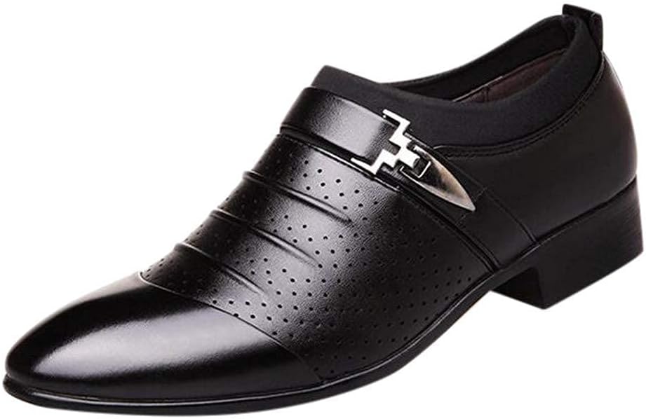 

Мужские повседневные туфли с пряжкой Оксфорды, лоферы без шнурков, деловые удобные туфли для мужчин Xhlemon, черный