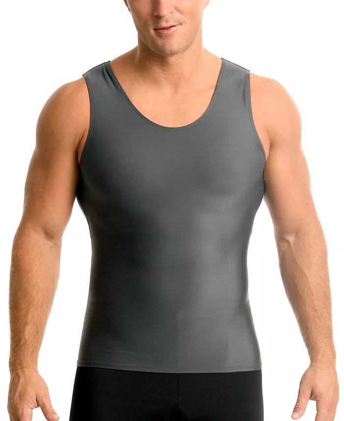 

Мужская компрессионная майка для активного отдыха Big & Tall Muscle Tank Top Instaslim, серый