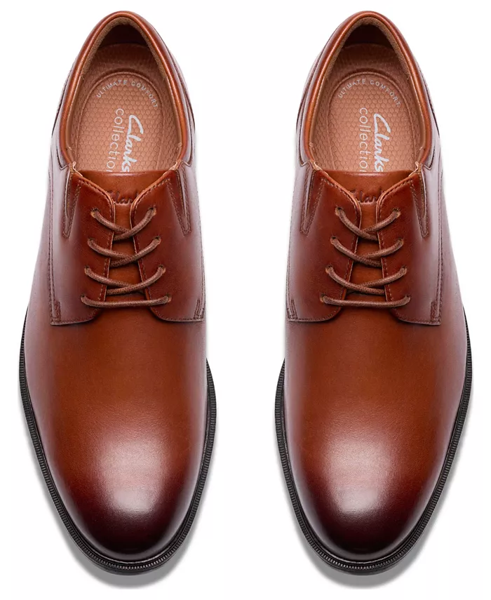 Мужские туфли Steadwell с кружевной отделкой Clarks, коричневый — фото 4