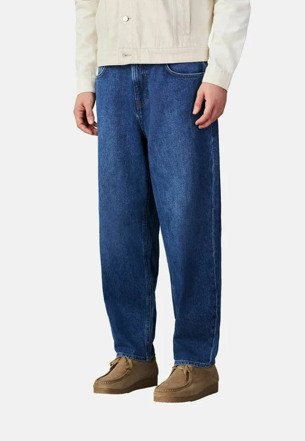 Джинсы прямого кроя. джинсы свободного кроя Next, Mid Blue Denim