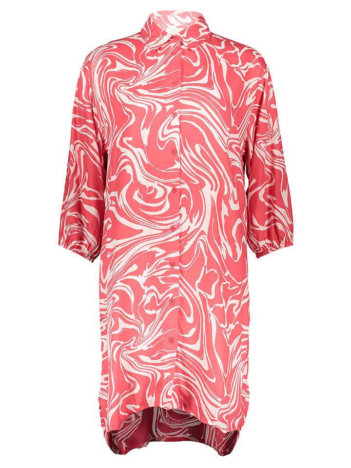 

Kaffe Платье розово-белого цвета