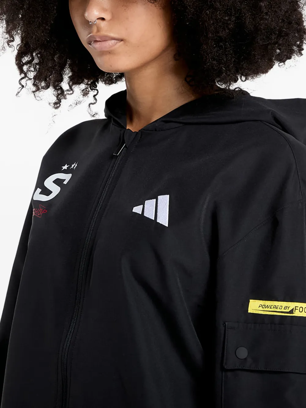 Куртка с логотипом X Footshop x Sparta Adidas, черный — фото 3