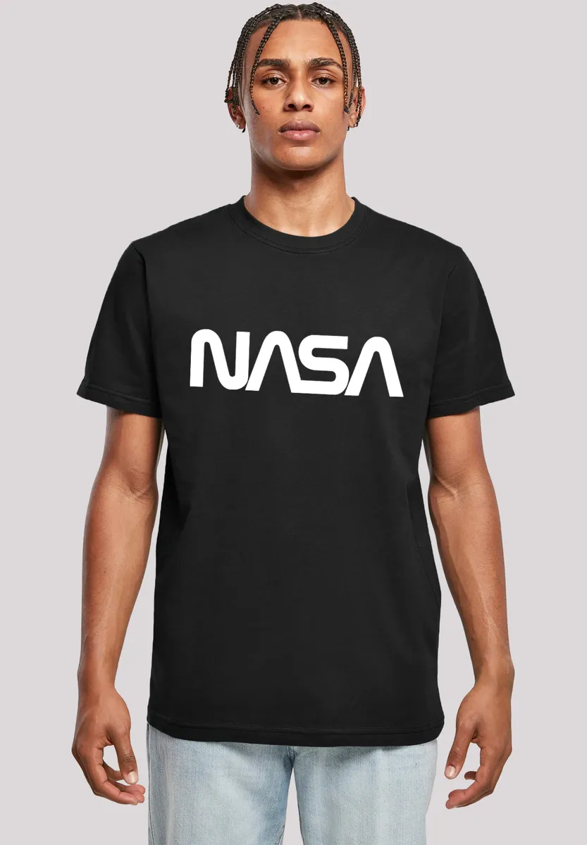 

Футболка F4NT4STIC "NASA Modern Logo Black", мужская, премиум-мерч, стандартного кроя, базовая, с принтом, черный