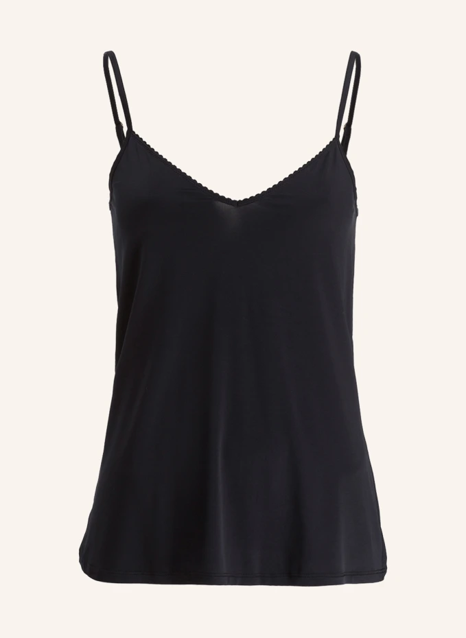 

Топ satin deluxe из атласа Hanro, черный