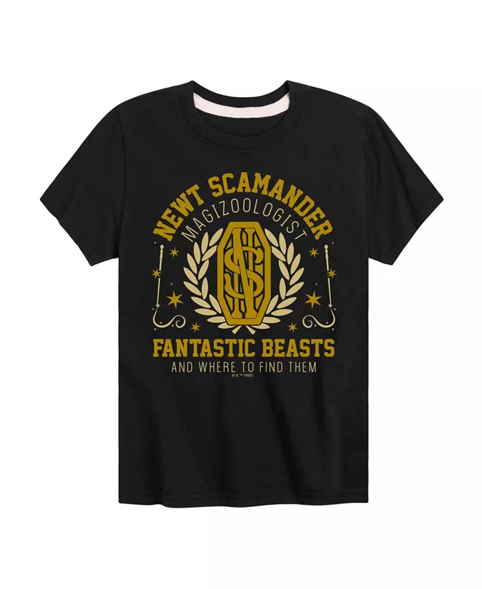 

Футболка с принтом Newt Scamander из Гарри Поттера для мальчиков Harry Potter, черный