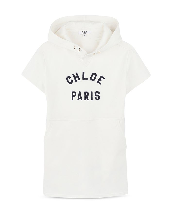 

Детское платье с капюшоном — для малышей и подростков Chloé, слоновая кость/кремовый