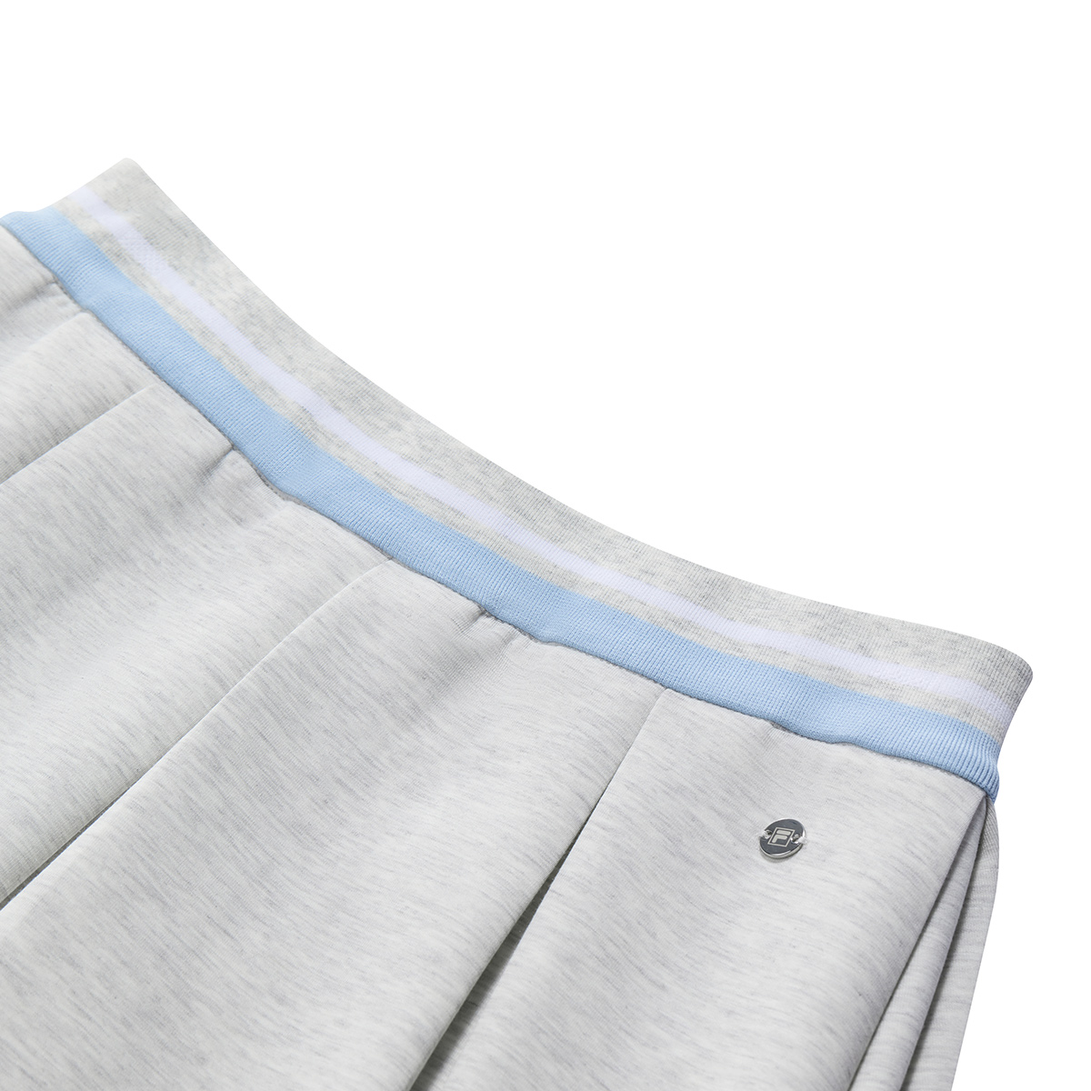 FILA KIDS Умеренная вязка короткая юбка из трикотажной ткани для подростков лето ivory — фото 3