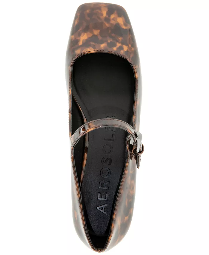 Женские туфли Isannah Maryjane на каблуке Aerosoles, коричневый — фото 4