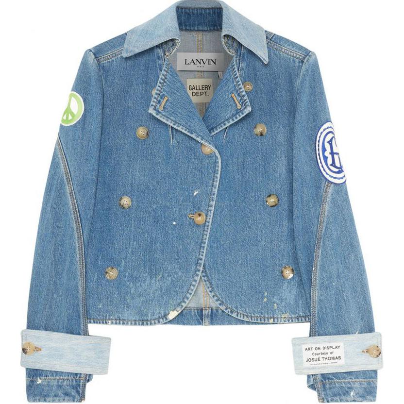 

Lanvin Женская двубортная джинсовая куртка, Blue