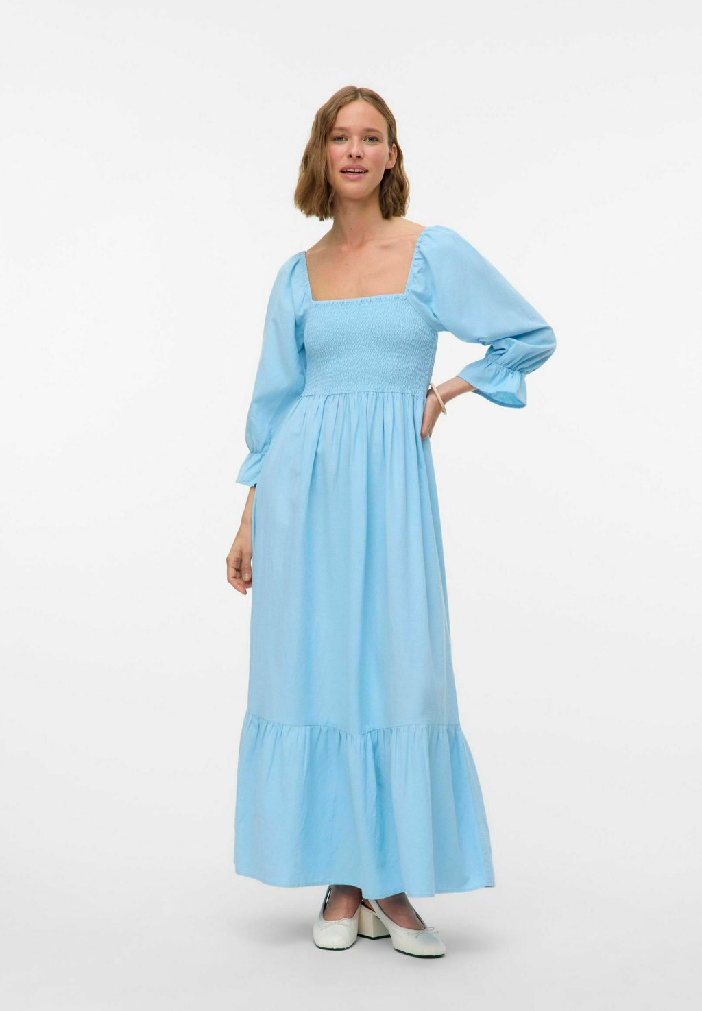 

Платье макси VMMARIELL LANGES Vero Moda, светло-голубой