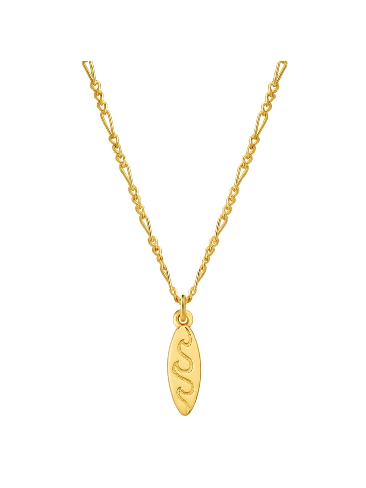 

Glanzstücke München Колье в виде доски для серфинга из стерлингового серебра с желтым золотом