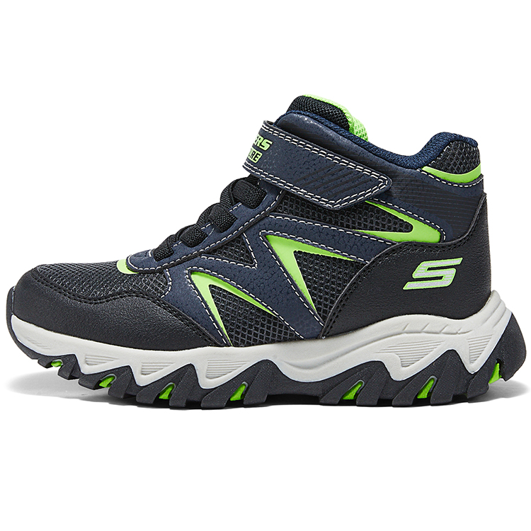

Skechers Kids Скользостойкие, износостойкие, утепленные мид-топы детские повседневные ботинки marine blue kids'