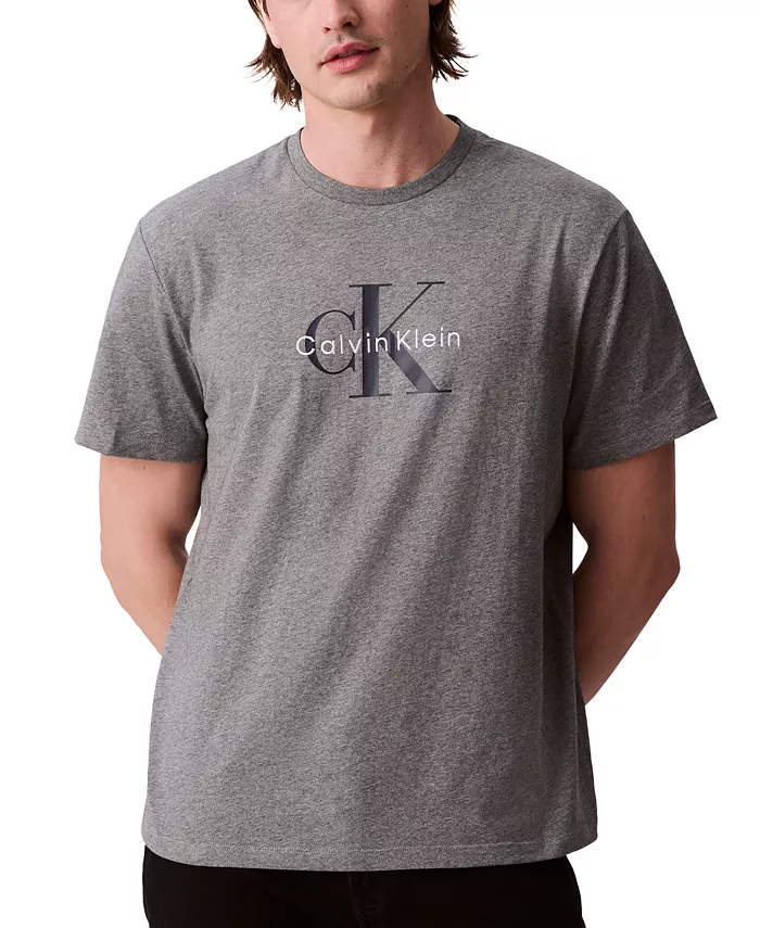 

Футболка с логотипом Monogram Calvin Klein, серый