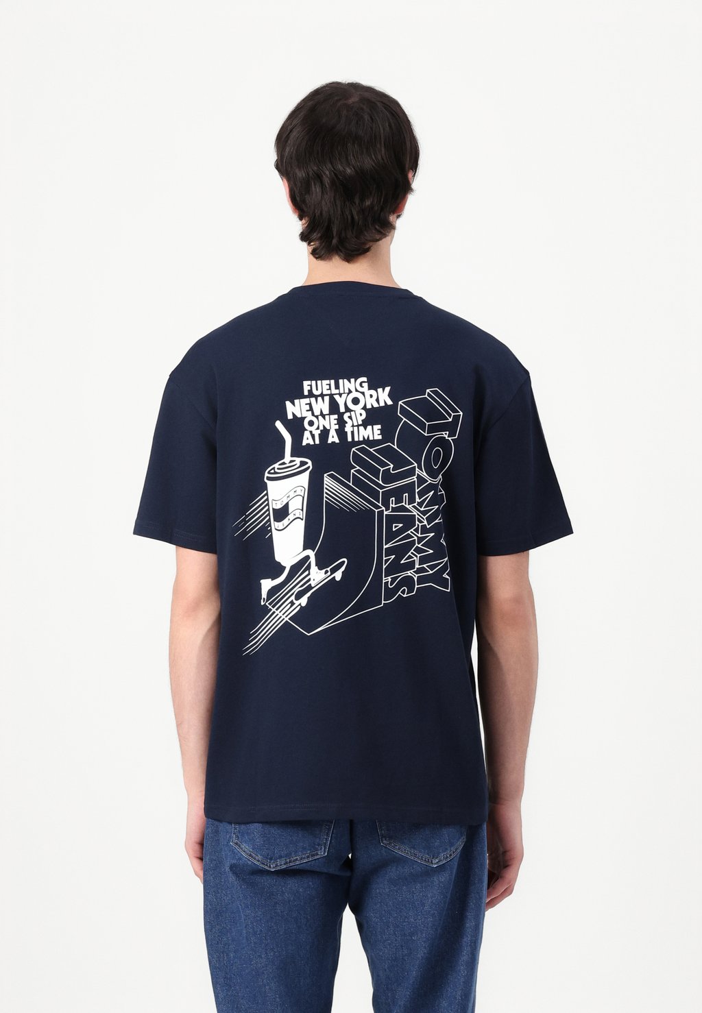 

Футболка с принтом SKATER GRAPHIC TEE Tommy Jeans, темно-синий