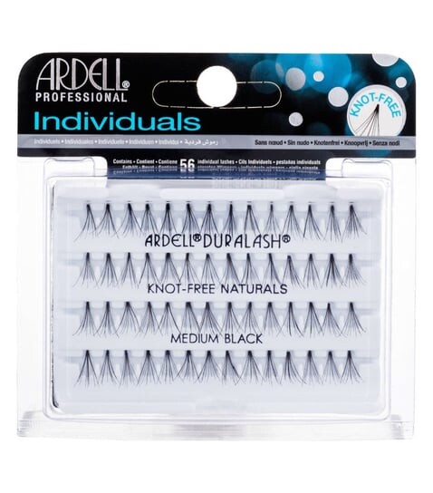 

Накладные ресницы, Средний, Черный, пучки, 56 шт. Ardell, Knot-Free