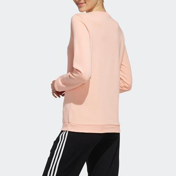 Толстовка с капюшоном neo ce белая Adidas, розовый — фото 4