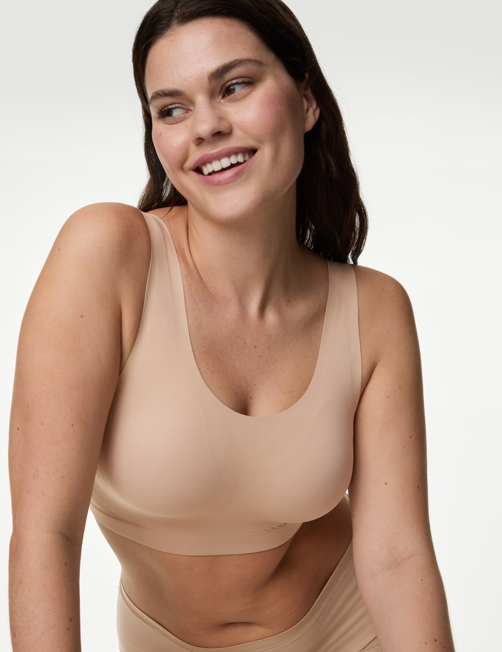 

Укороченный топ Flexifit Non-Bard Body by Marks & Spencer, розовый кварц