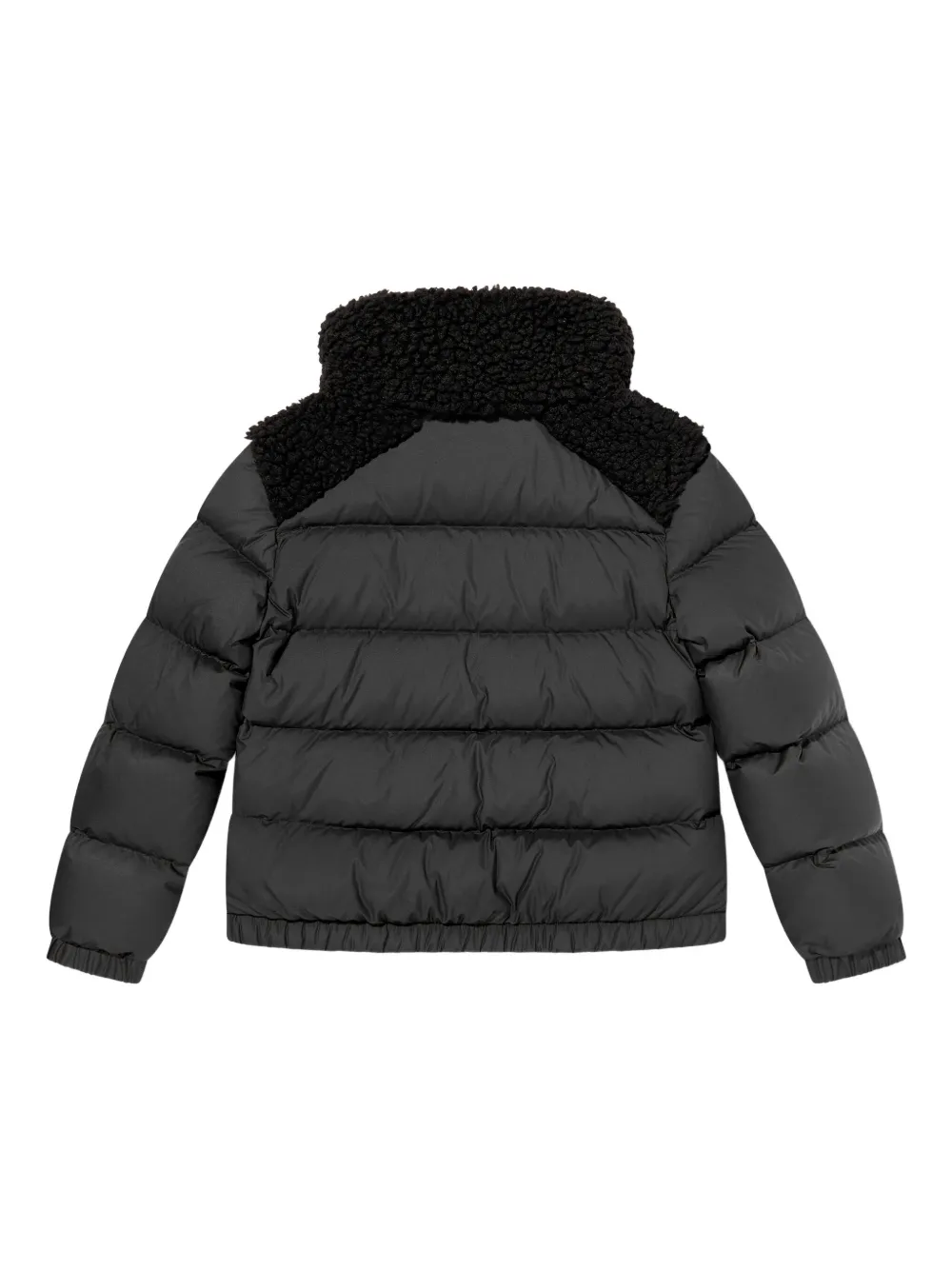 Стеганая куртка Vard с фактурным воротником Moncler Enfant, черный — фото 2