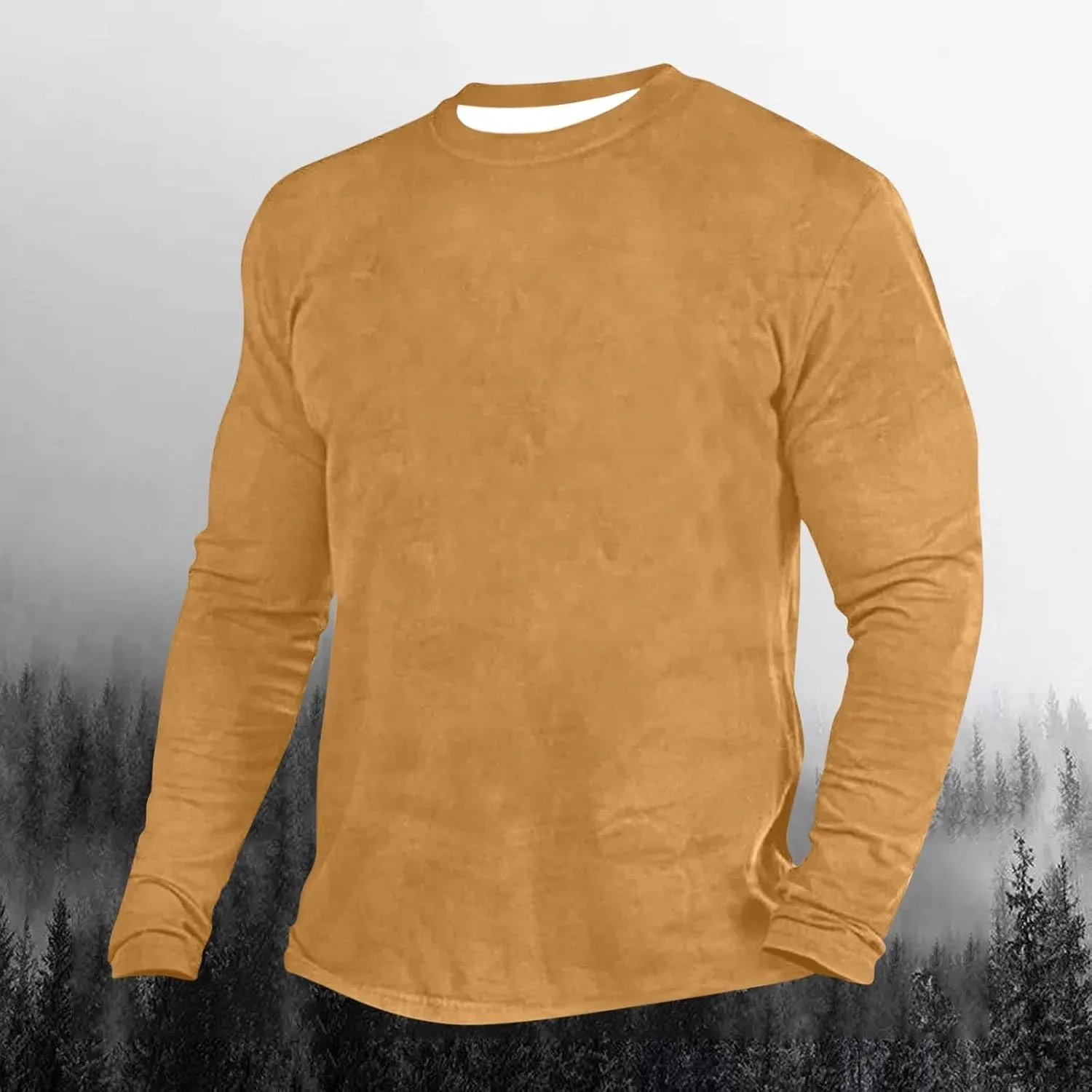 Мужская футболка с длинным рукавом Casual Lightweight Crew Neck Pullover — фото 2