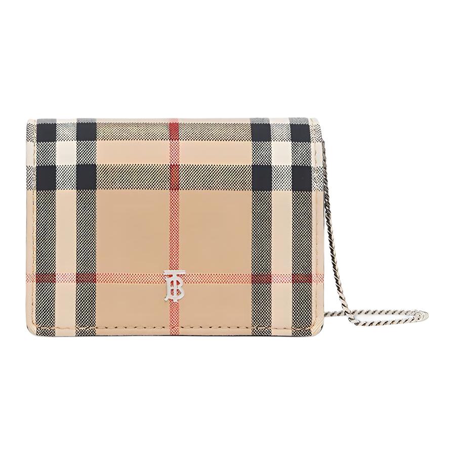 

Винтажный клетчатый кардхолдер кроссбоди для женщин Burberry, Set (Bag+Dust Bag)