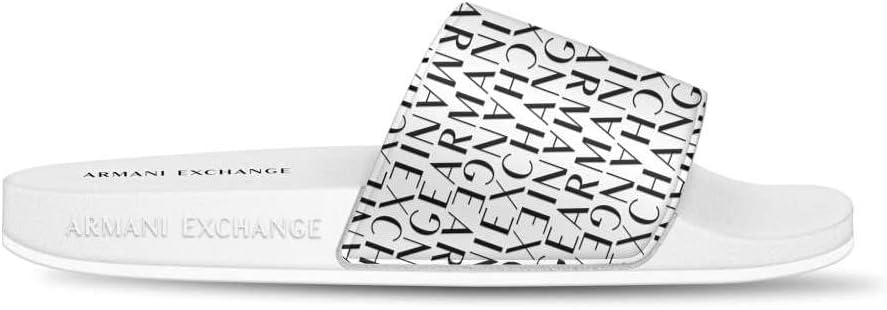 

Мужские шлепанцы с логотипом Armani Exchange, черный