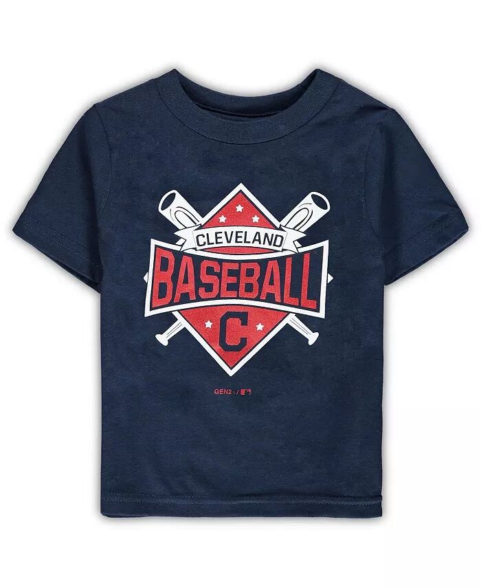 

Футболка Navy Cleveland Guardians Diamond Bats для мальчиков и девочек Outerstuff