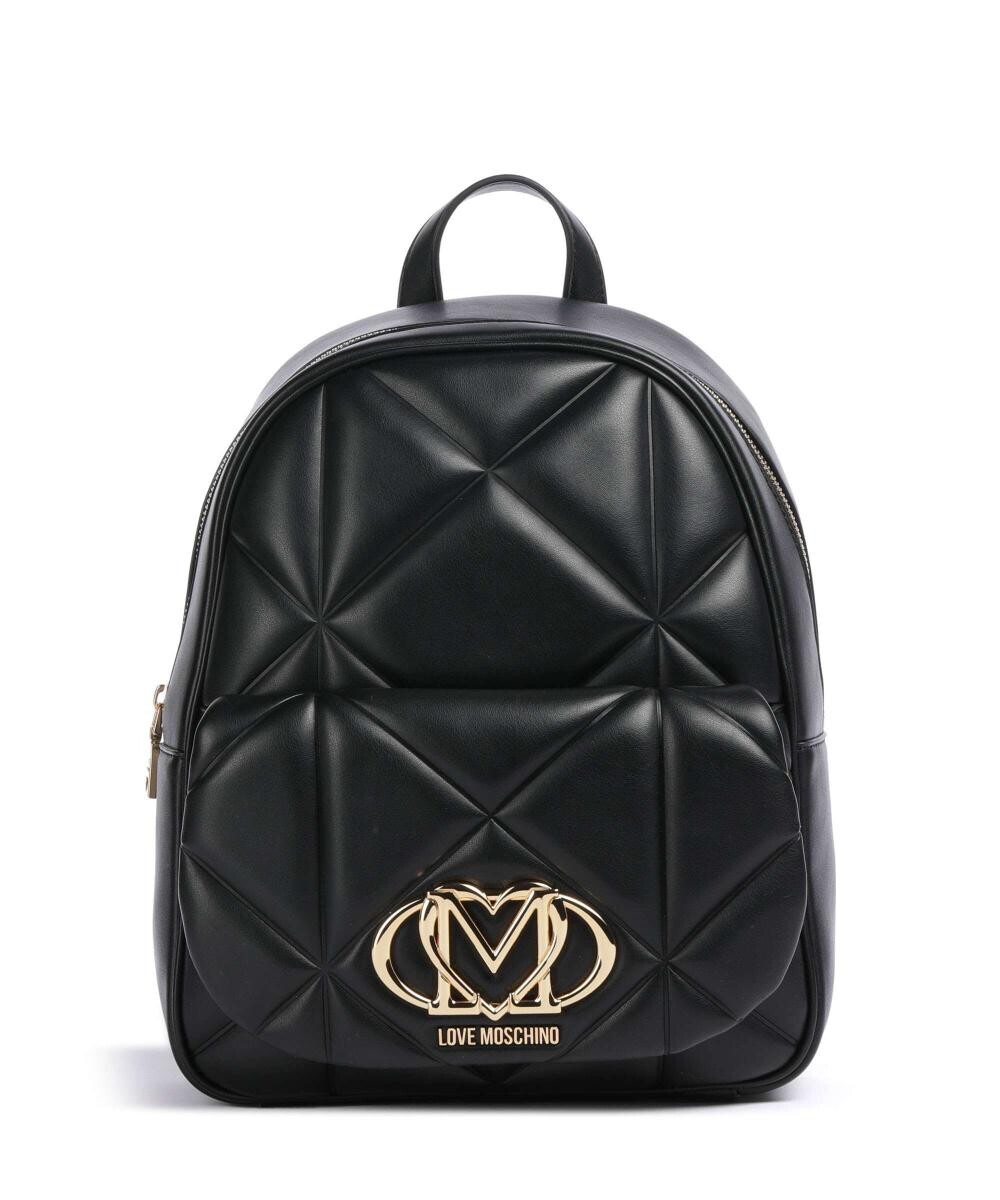 

Рюкзак из искусственной кожи с тиснением q Love Moschino, черный