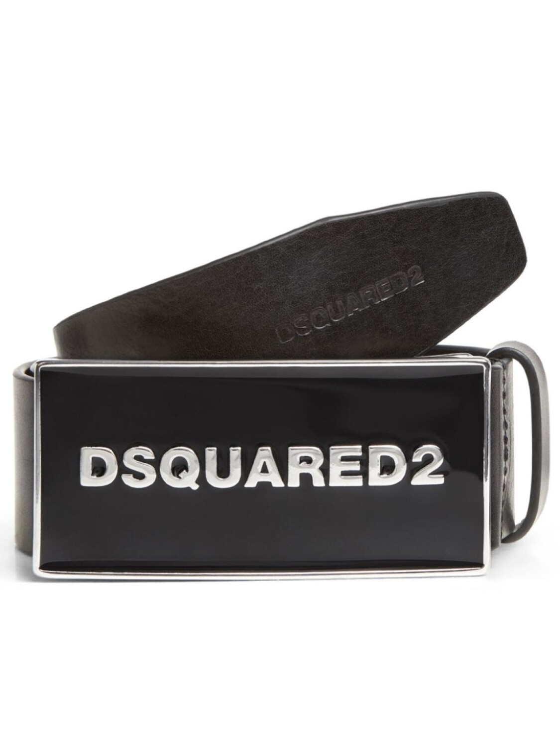 

DSQUARED2 ремень с пряжкой-логотипом, черный