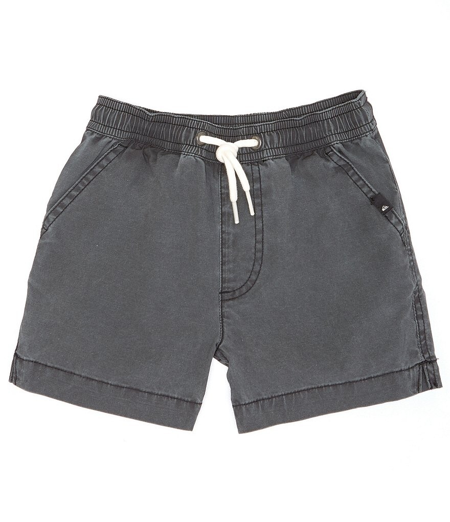 

Шорты без шнуровки Quiksilver Little Boys 2T-7 Taxer с накладными карманами на спине, серый