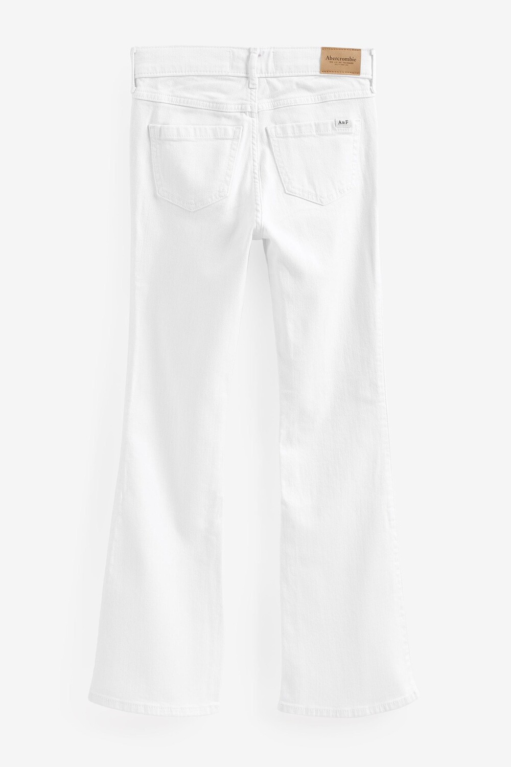 

Белые расклешенные джинсы Abercrombie & Fitch, белый