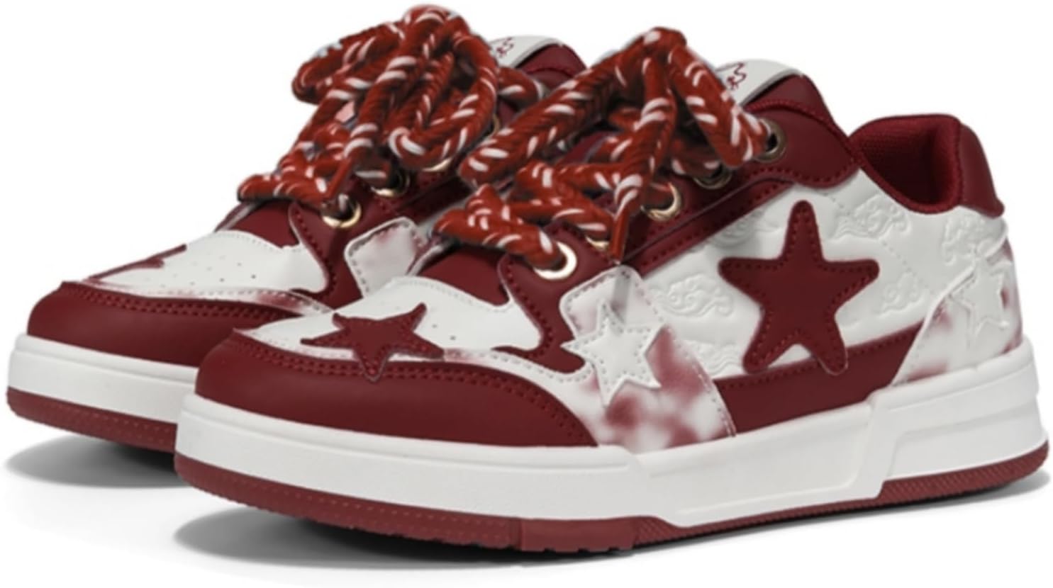 

Обувь Star Shoes, милые кроссовки в стиле Y2k, массивные повседневные прогулочные туфли, унисекс, для пар, для девушек, противоскользящие, удобные, для путешествий, отдыха на природе, спорта, школы. Размеры 5.5-9.5 Generic, красный