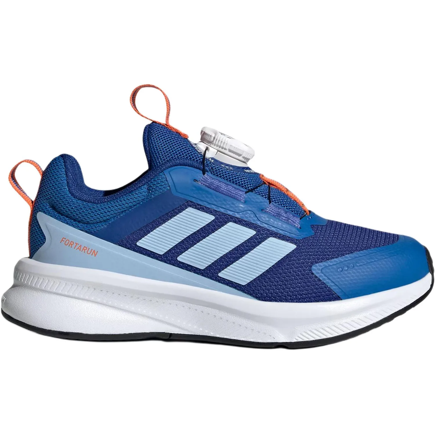 Adidas Детские кроссовки FORTARUN 4.0 низкие, устойчивые к истиранию, royal blue/bright light blue/air force blue — фото 3
