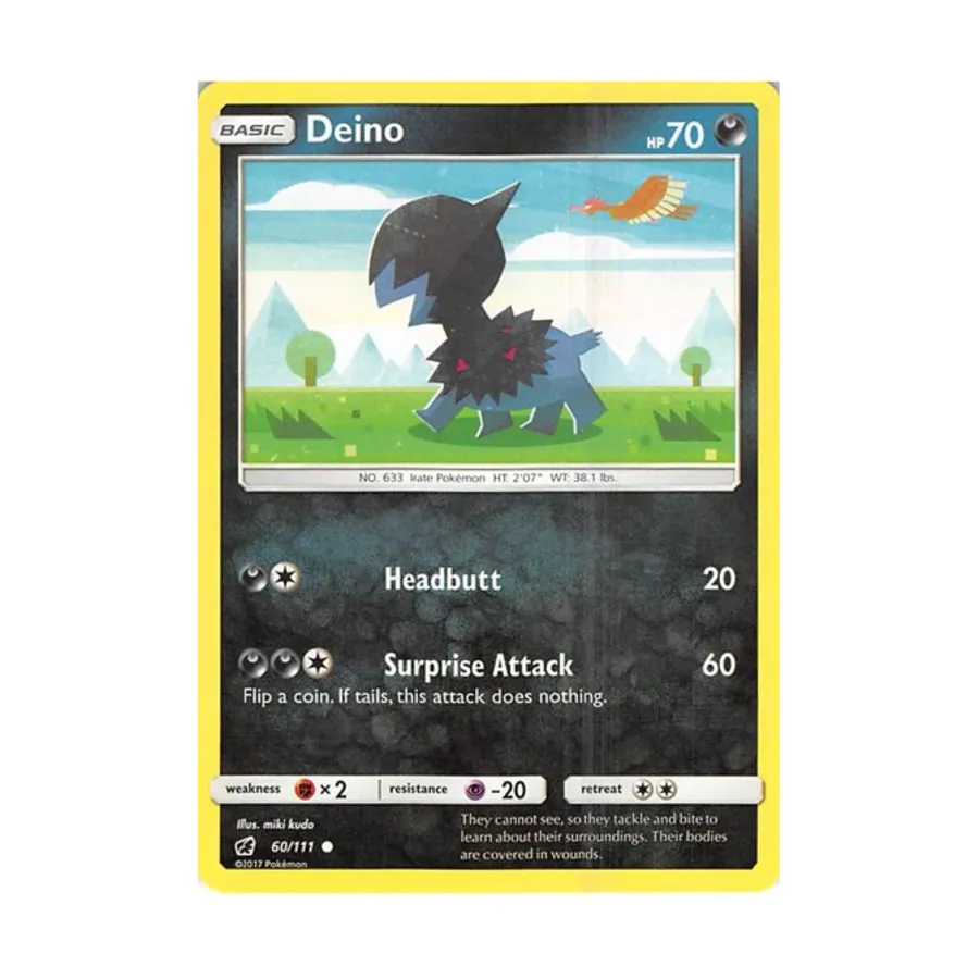 

CCG Дейно (К) #60, Pokemon - Sun & Moon - Crimson Invasion - Singles