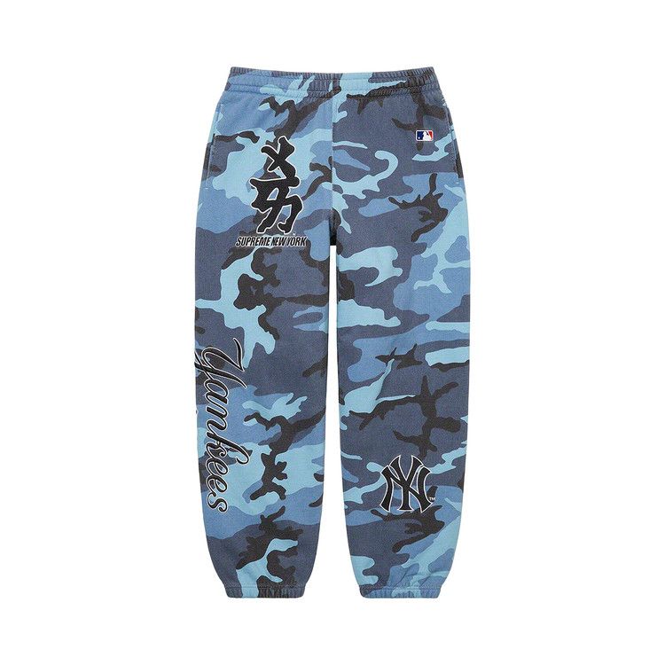 

Спортивные брюки Supreme x New York Yankees Kanji Sweatpant, Blue Camo