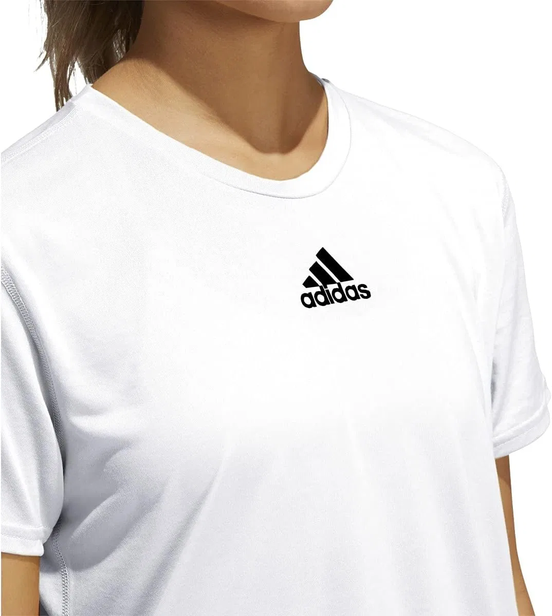 Футболка с коротким рукавом adidas, черный, белый — фото 4