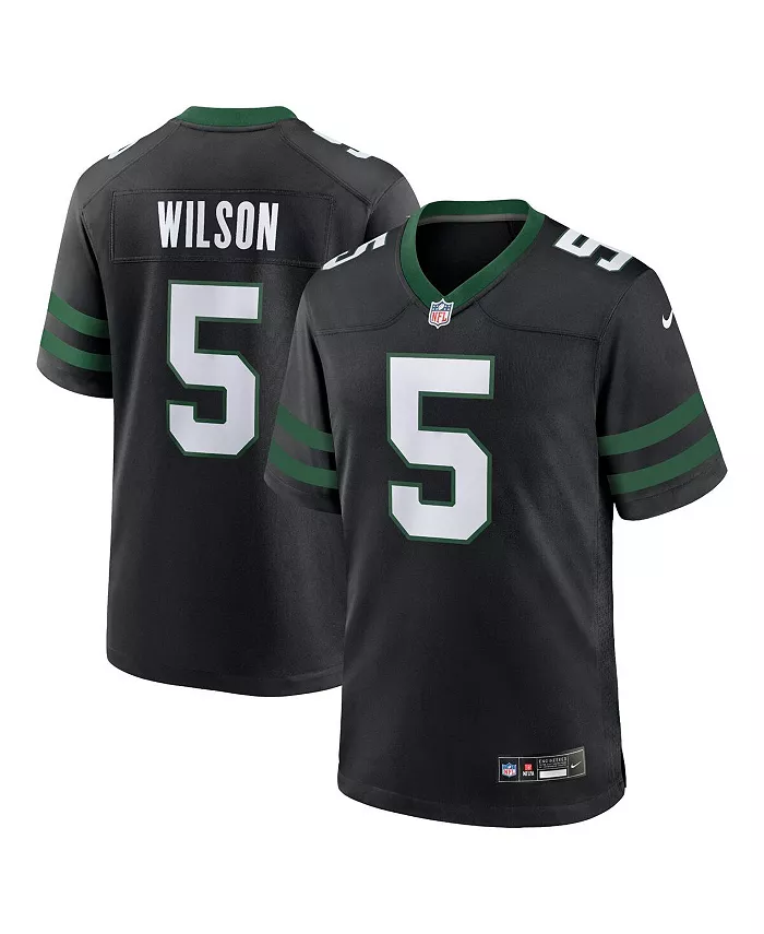 

Мужская игровая футболка Garrett Wilson Legacy New York Jets Nike, черный
