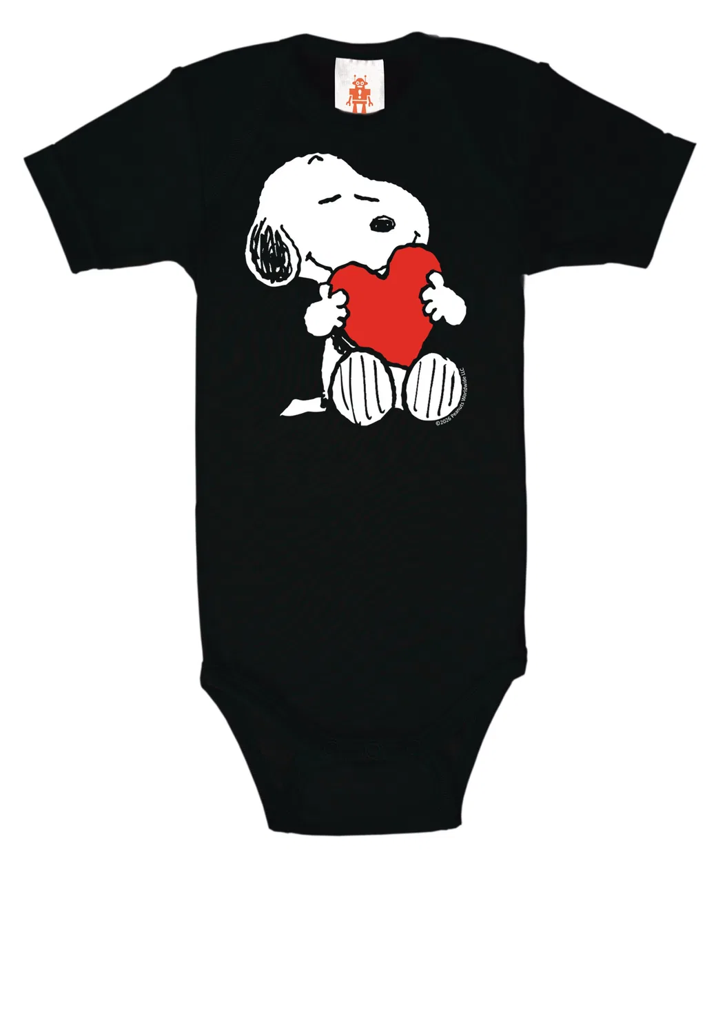 Ромпер боди Snoopy Heart Logoshirt, черный