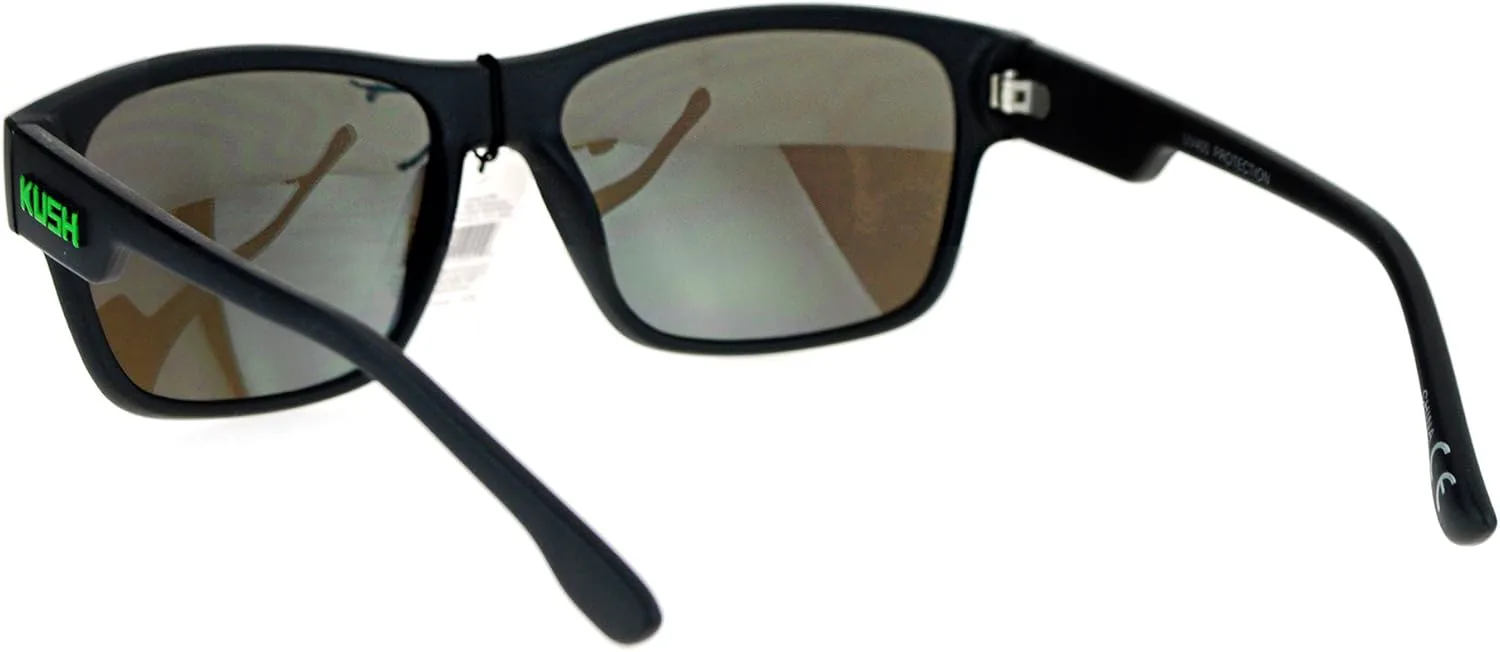 

Солнцезащитные очки PASTL KUSH, квадратная и прямоугольная форма, матовые черные зеркальные линзы, защита от УФ-излучения UV 400, Black Green (Teal Mirror)