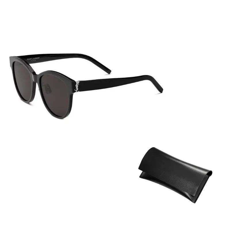 

SAINT LAURENT Круглые солнцезащитные очки унисекс, Black