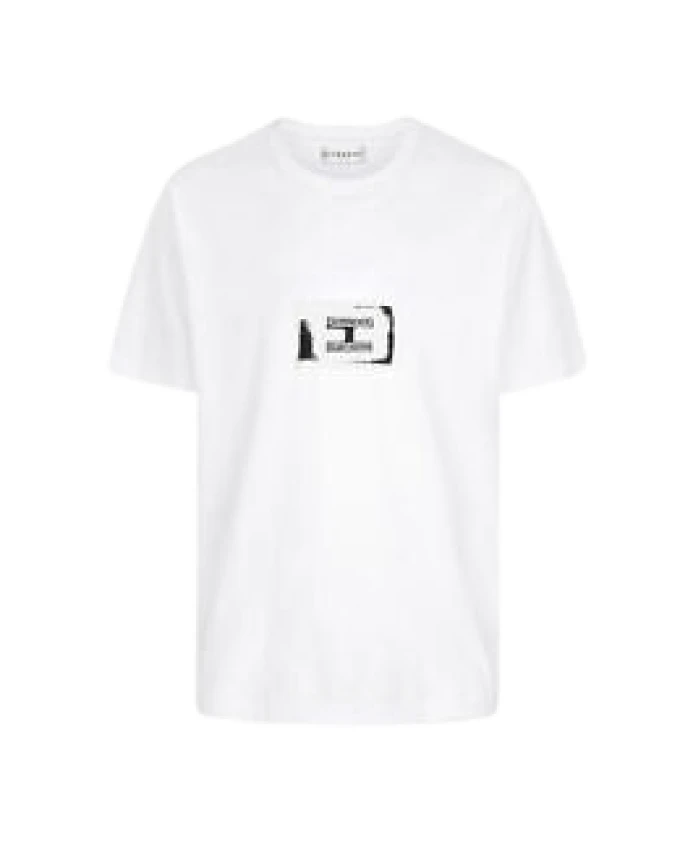 

Хлопковая футболка с нашивкой с логотипом. Givenchy, белый