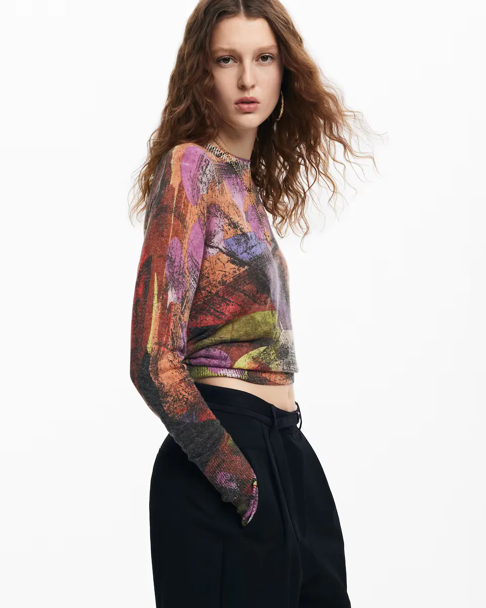

Женский свитер с принтом M Christian Lacroix Desigual, мультиколор