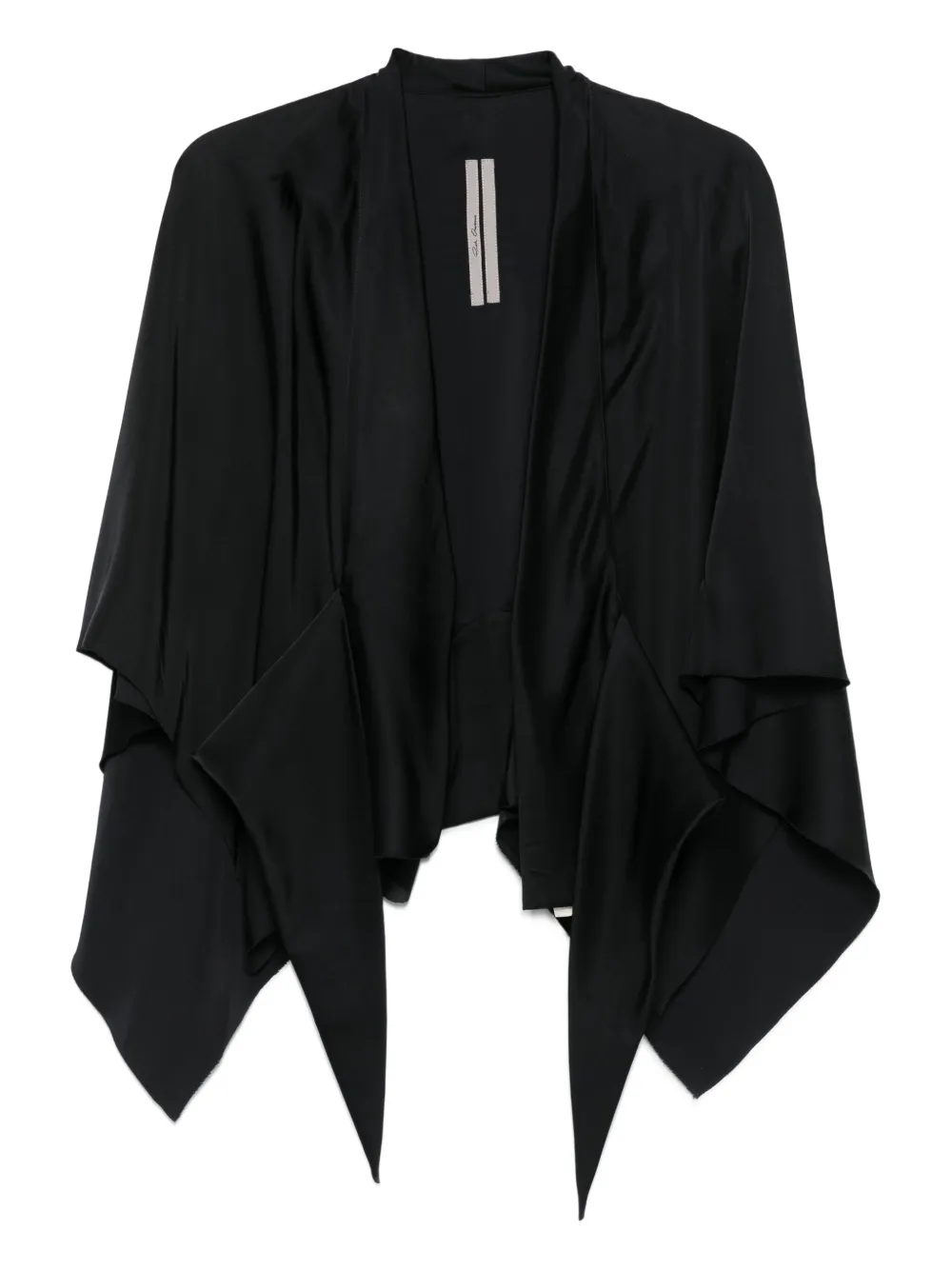 

Топ с драпировкой и оборками Rick Owens, черный